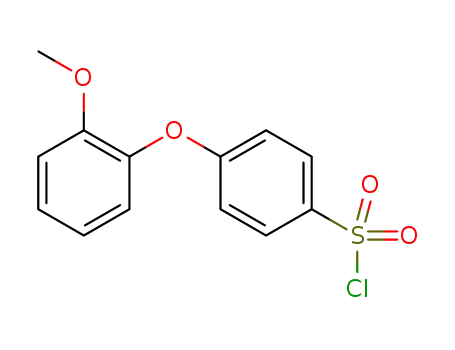 Molecular Structure of 690632-30-5 ([4-(2-METHOXYPHENOXY)PHENYL]SULFONYLCHLORIDE)