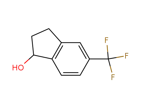 Molecular Structure of 869725-57-5 (1H-Inden-1-ol, 2,3-dihydro-5-(trifluoromethyl)-)