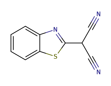 Molecular Structure of 27655-37-4 (Propanedinitrile, 2-benzothiazolyl- (9CI))