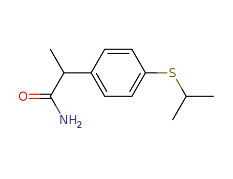 129602-95-5,alpha-Methyl-4-((1-methylethyl)thio)benzeneacetamide,alpha-Methyl-4-((1-methylethyl)thio)benzeneacetamide