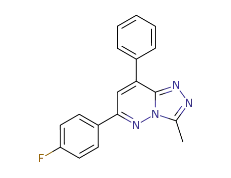 Molecular Structure of 130187-57-4 (6-(4-fluorophenyl)-3-methyl-8-phenyl[1,2,4]triazolo[4,3-b]pyridazine)