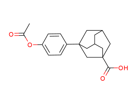 Tricyclo[3.3.1.13,7]decane-1-carboxylicacid, 3-[4-(acetyloxy)phenyl]-