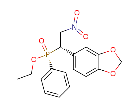 (R)-((S)-1-Benzo[1,3]dioxol-5-yl-2-nitro-ethyl)-phenyl-phosphinic acid ethyl ester