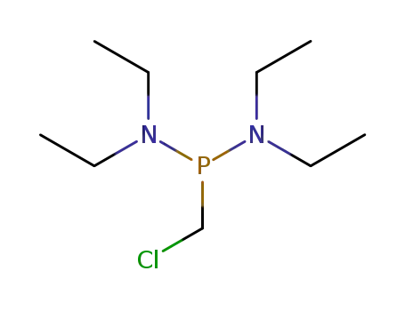 Molecular Structure of 100548-25-2 (P-(Chloromethyl)-N,N,N',N'-tetraethylphosphonous diamide)