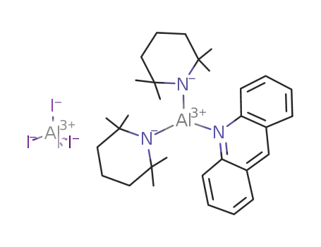 Molecular Structure of 211381-97-4 ((2,2,6,6-tetramethylpiperidino)2Al(acridine) tetraiodoaluminate)
