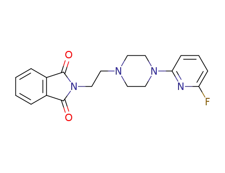 Molecular Structure of 1351411-98-7 (2-(2-(4-(6-fluoropyridin-2-yl)piperazin-1-yl)ethyl)isoindoline-1,3-dione)