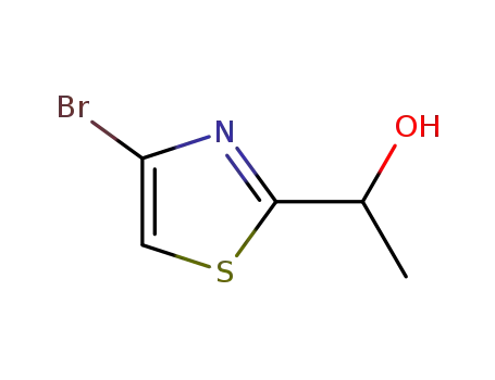 Molecular Structure of 1370356-21-0 (rac-1-(4-bromothiazol-2-yl)ethanol)