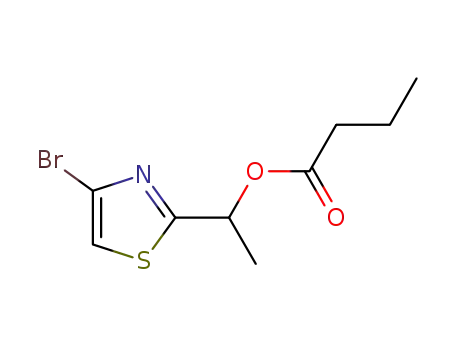 Molecular Structure of 1380359-21-6 (rac-1-(4-bromothiazol-2-yl)ethyl butyrate)