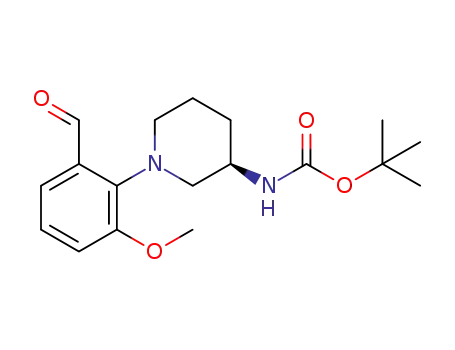 (R)-tert-butyl 1-(2-formyl-6-methoxyphenyl)piperidin-3-ylcarbamate