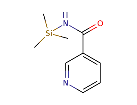 Molecular Structure of 1079394-06-1 (N-(trimethylsilyl)pyridine-3-carboxamide)