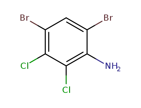 Molecular Structure of 113571-15-6 (4,6-DIBROMO-2,3-DICHLOROANILINE)