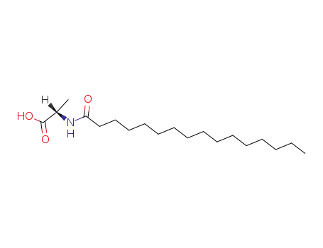 Molecular Structure of 56255-31-3 (N-Hexadecanoyl-L-alanine)