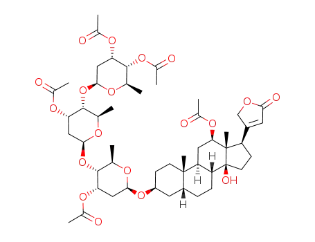 (+)-12,3'a,3'b,3'c,4'c-penta-O-acetyldigoxin