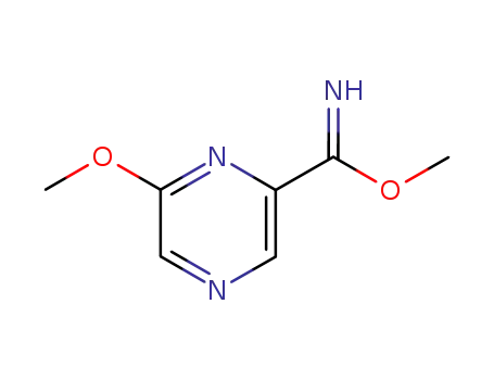 Molecular Structure of 59484-60-5 (6-METHOXYPYRAZINECARBOXIMIDIC ACID METHYL ESTER)