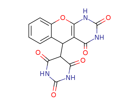Molecular Structure of 141266-43-5 (2,4,6(1H,3H,5H)-Pyrimidinetrione,
5-(1,3,4,5-tetrahydro-2,4-dioxo-2H-[1]benzopyrano[2,3-d]pyrimidin-5-yl)
-)