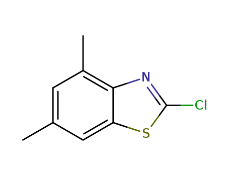 Molecular Structure of 80689-35-6 (Benzothiazole, 2-chloro-4,6-dimethyl- (9CI))