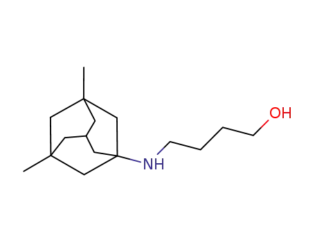 Molecular Structure of 937670-71-8 (4-((3,5-dimethyladamantan-1-yl)amino)butan-1-ol)