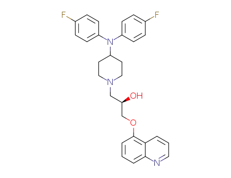 (2R)-1-{4-[bis(4-fluorophenyl)amino]piperidin-1-yl}-3-(quinolin-5-yloxy)propan-2-ol