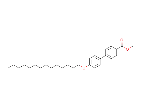 Molecular Structure of 1439362-31-8 (4'-tetradecyloxy-biphenyl-4-carboxylic acid methyl ester)