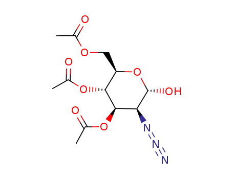 Molecular Structure of 94715-67-0 (3,4,6-tri-O-acetyl-2-azido-2-deoxy-α-D-mannopyranose)