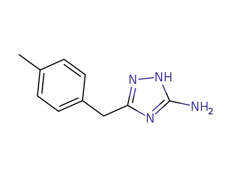 Molecular Structure of 502685-85-0 (5-(4-Methylbenzyl)-4H-1,2,4-triazol-3-amine)