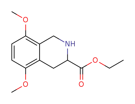Molecular Structure of 198021-01-1 (5,8-Dimethoxy-1,2,3,4-tetrhydroisoquinoline-3-carboxylic acid ethyl ester)