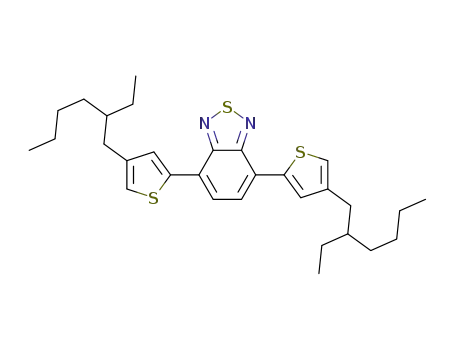Molecular Structure of 1254834-10-0 (4,7-bis(4-(2-ethylhexyl)thiophen-2-yl)benzo[c][1,2,5]thiadiazole)