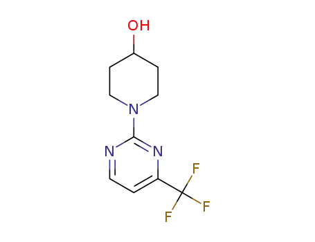 Molecular Structure of 401930-07-2 (1-(4-TRIFLUOROMETHYL-PYRIMIDIN-2-YL)-PIPERIDIN-4-OL)