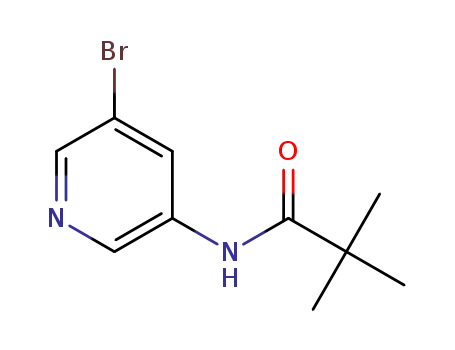 Molecular Structure of 873302-39-7 (N-(5-BROMO-PYRIDIN-3-YL)-2,2-DIMETHYL-PROPIONAMIDE)