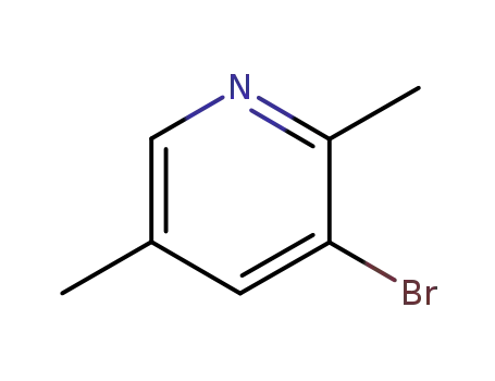 Molecular Structure of 17117-19-0 (3-Bromo-2,5-lutidine)