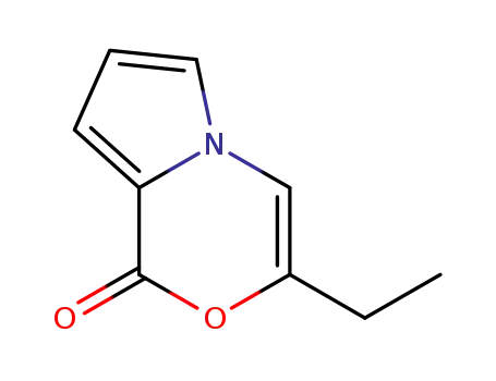 Molecular Structure of 1613023-09-8 (3-ethyl-1H-pyrrolo[2,1-c][1,4]oxazin-1-one)