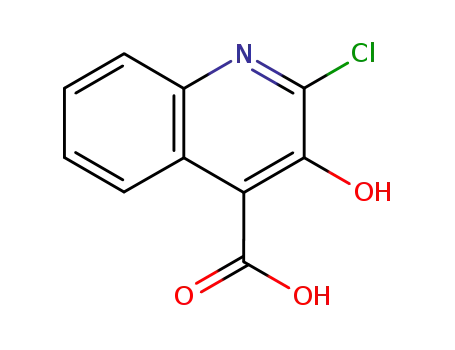 Molecular Structure of 847547-91-5 (4-Quinolinecarboxylicacid,2-chloro-3-hydroxy-(9CI))
