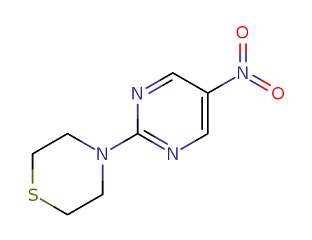 Molecular Structure of 1562399-15-8 (4-(5-nitropyrimidin-2-yl)thiomorpholine)