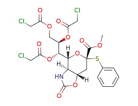 Molecular Structure of 1246533-72-1 (C<sub>23</sub>H<sub>24</sub>Cl<sub>3</sub>NO<sub>11</sub>S)