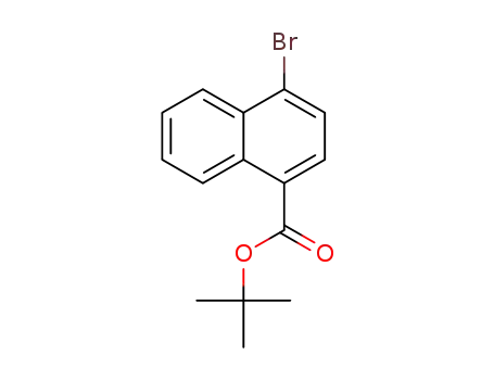 Molecular Structure of 929000-22-6 (t-Butyl 4-bromo-1-naphthalenecarboxylate)