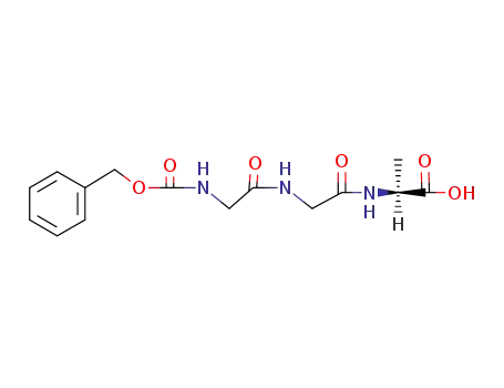 Molecular Structure of 19912-36-8 (Z-GLY-GLY-ALA-OH)