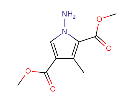 Molecular Structure of 310431-26-6 (1-Amino-3-methylpyrrole-2,4-dicarboxylic acid dimethyl ester)