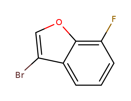 Molecular Structure of 128851-92-3 (Benzofuran, 3-bromo-7-fluoro-)