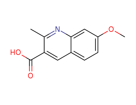 3-Quinolinecarboxylicacid, 7-methoxy-2-methyl-
