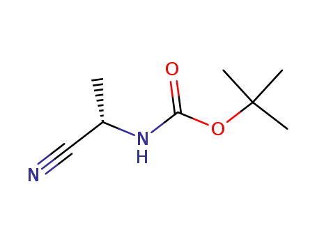 Molecular Structure of 130013-83-1 (Boc-L-Ala-nitrile)
