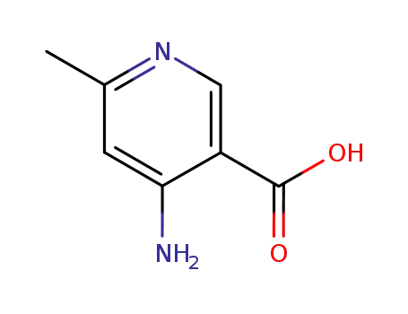 Molecular Structure of 127915-50-8 (3-Pyridinecarboxylicacid,4-amino-6-methyl-(9CI))