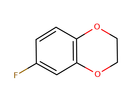 Molecular Structure of 60458-98-2 (1,4-Benzodioxin, 6-fluoro-2,3-dihydro-)