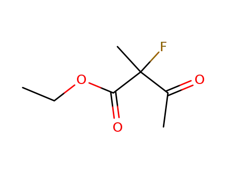 Molecular Structure of 122795-13-5 (Butanoic  acid,  2-fluoro-2-methyl-3-oxo-,  ethyl  ester)