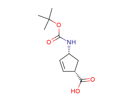 (-)-(1S,4R)-N-BOC-4-AMINOCYCLOPENT-2-ENECARBOXYLIC ACID