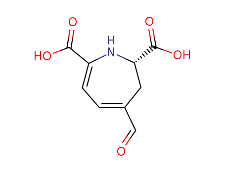 Molecular Structure of 12624-18-9 ((S)-4-Formyl-2,3-dihydro-1H-azepine-2,7-dicarboxylic acid)