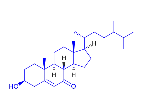 Molecular Structure of 156767-69-0 (Ergost-5-en-7-one,3-hydroxy-, (3b)-(9CI))