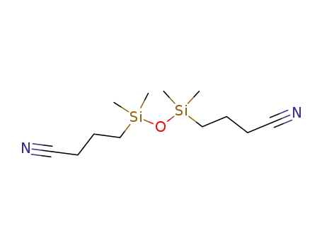 Molecular Structure of 18027-80-0 (1,3-BIS(3-CYANOPROPYL)TETRAMETHYLDISILOXANE)