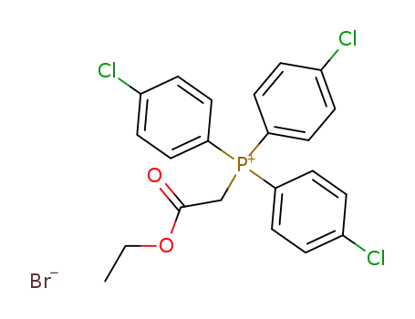 Molecular Structure of 15676-97-8 (tris(4-chlorophenyl)(2-ethoxy-2-oxoethyl)phosphonium)