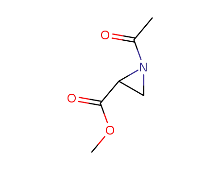 Molecular Structure of 151910-15-5 (2-Aziridinecarboxylicacid,1-acetyl-,methylester(9CI))