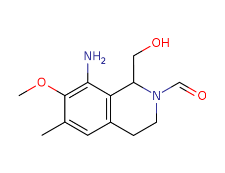 128252-83-5,8-amino-1-(hydroxymethyl)-7-methoxy-6-methyl-3,4-dihydroisoquinoline-2(1H)-carbaldehyde,